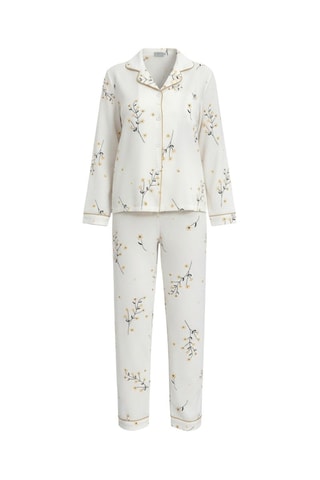 Pyjama - Blanc, bleu et jaune