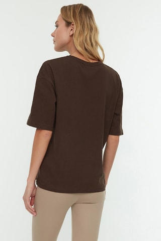 T-shirt relaxed - Marron