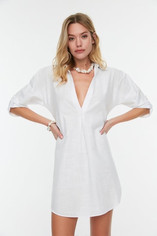 Robe droite - Blanc