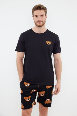 Pyjama - Blanc, marron et noir