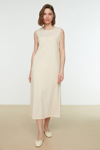 Robe longue - Beige