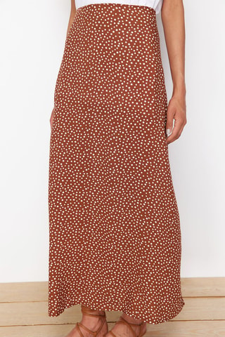 Jupe midi - Marron