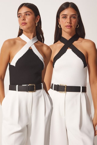 2 blouses - Blanc et noir