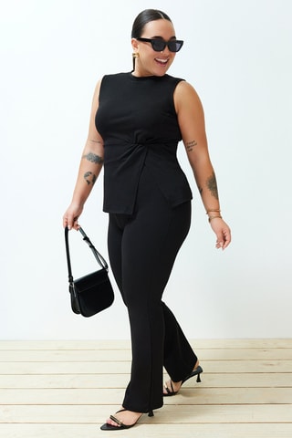 Top et pantalon regular - Noir