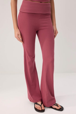 Top et pantalon taille haute - Rose