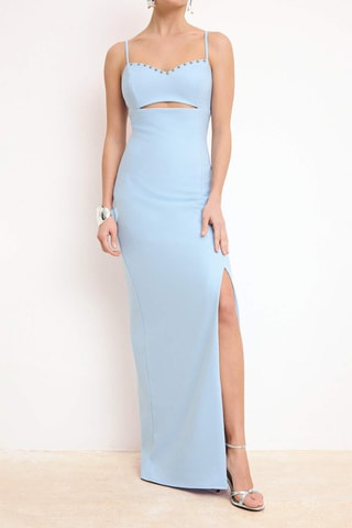 Robe longue - Bleu