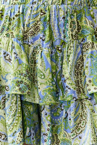 Short volanté taille haute - Vert