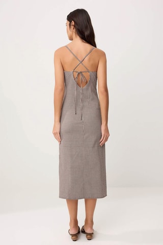 Robe midi - Marron