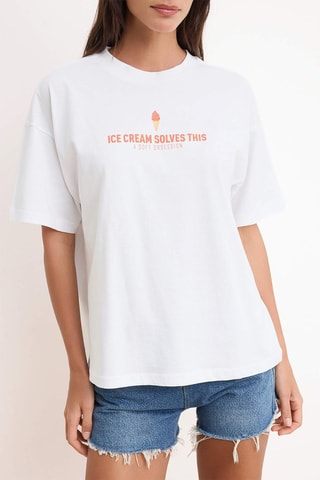 T-shirt oversize - Écru