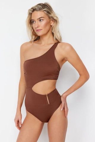 Trikini asymétrique - Marron