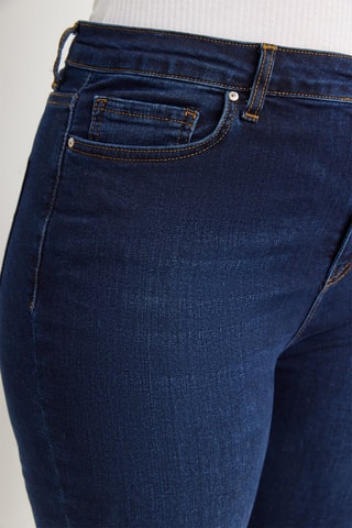 Jean skinny taille haute - Bleu