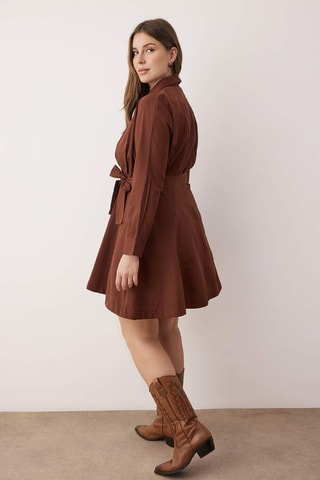 Robe chemise - Marron