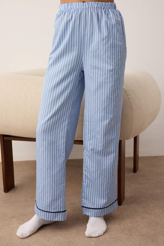 Pyjama - Blanc, noir et bleu