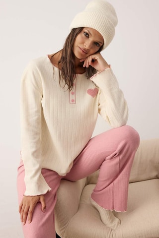 Pyjama - Blanc et rose