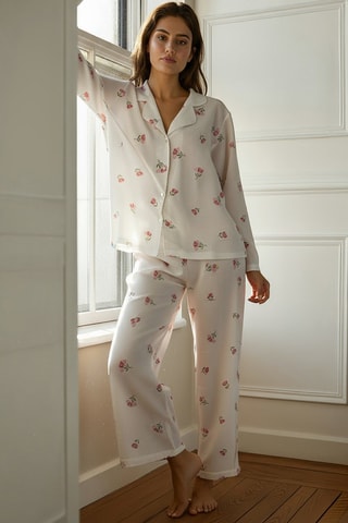 Pyjama - Blanc, vert et rose