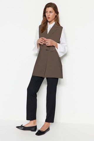 Blazer sans manches - Marron