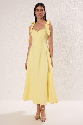 Robe midi - Jaune