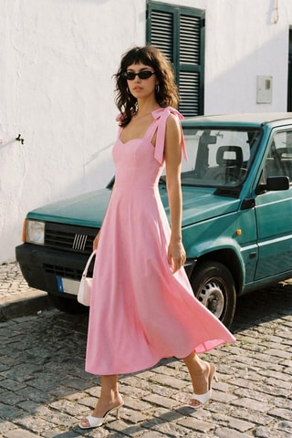 Robe midi - Rose