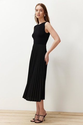 Robe plissée - Noir
