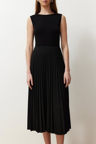 Robe plissée - Noir