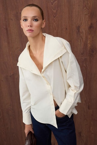 Chemise oversize - Beige