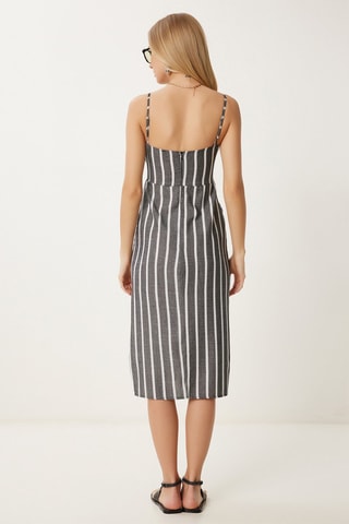 Robe midi sans manches - Gris