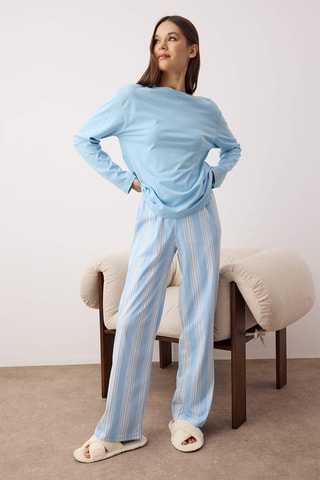 Pyjama - Blanc et bleu