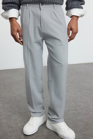 Pantalon relaxed - Gris