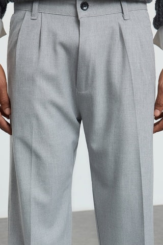 Pantalon relaxed - Gris