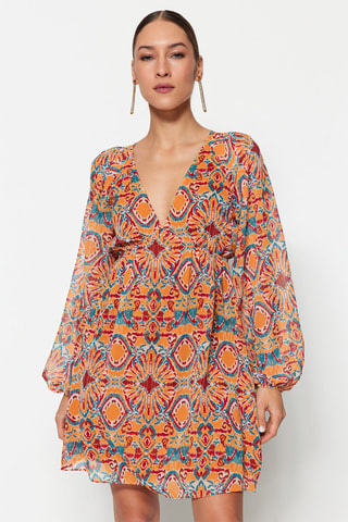 Robe patineuse - Orange
