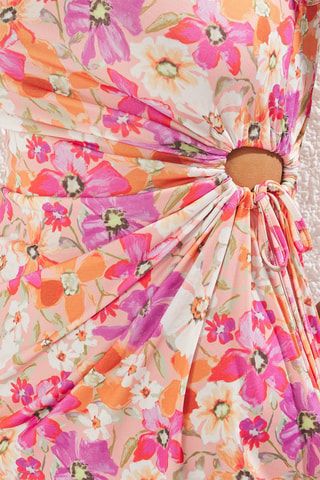 Robe asymétrique - Multicolore