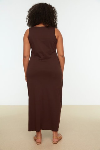 Robe droite - Marron