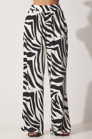 Chemisier et pantalon taille haute - Blanc et noir