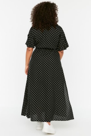 Robe midi - Blanc et noir