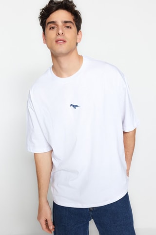 T-shirt oversize - Blanc
