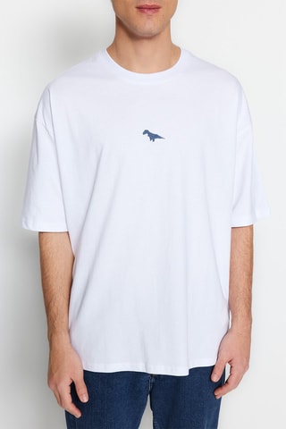 T-shirt oversize - Blanc