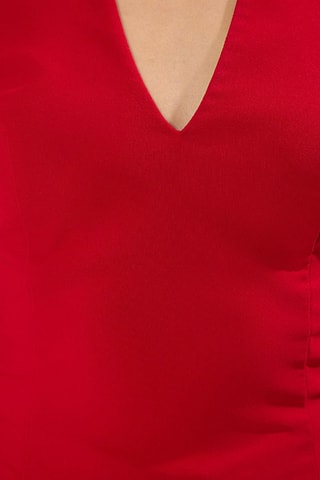 Combinaison trompe-l'œil - Rouge