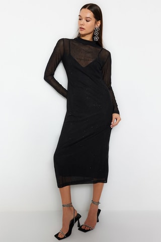 Robe midi - Noir