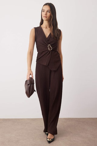 Top et pantalon - Marron