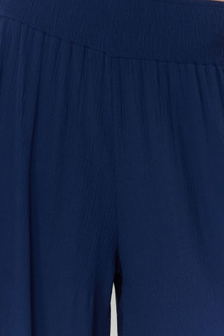 Pantalon de plage taille haute - Bleu