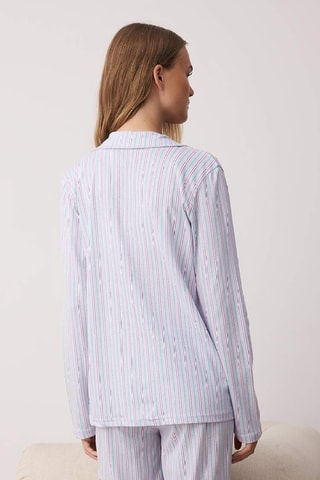 Pyjama - Blanc, bleu et violet