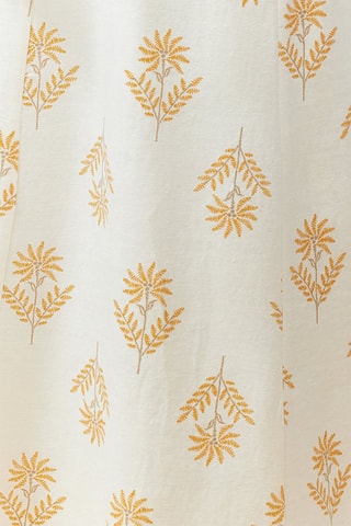 Jupe midi en lin - Blanc
