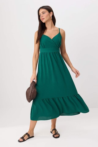 Robe midi - Vert