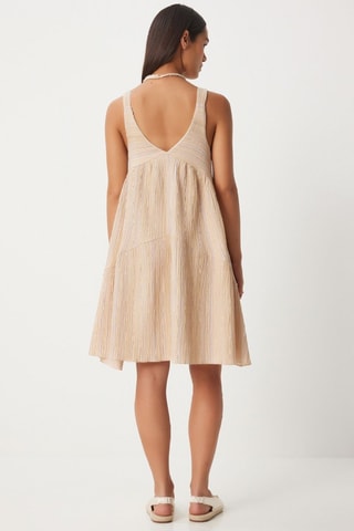 Robe plissée - Beige