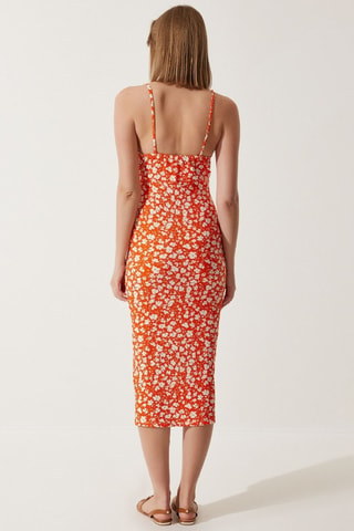 Robe fourreau - Orange
