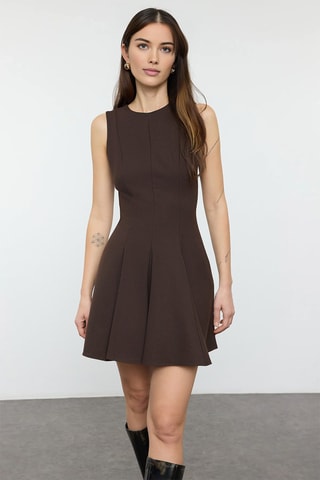 Robe patineuse - Marron