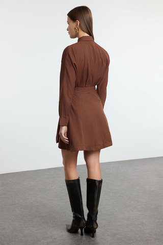 Robe chemise - Marron