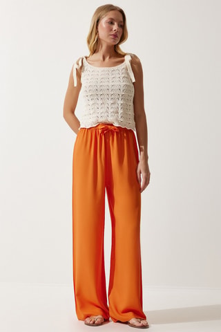 Pantalon palazzo - Orange