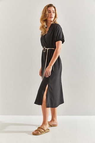 Robe midi - Noir