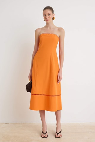 Robe bustier - Orange